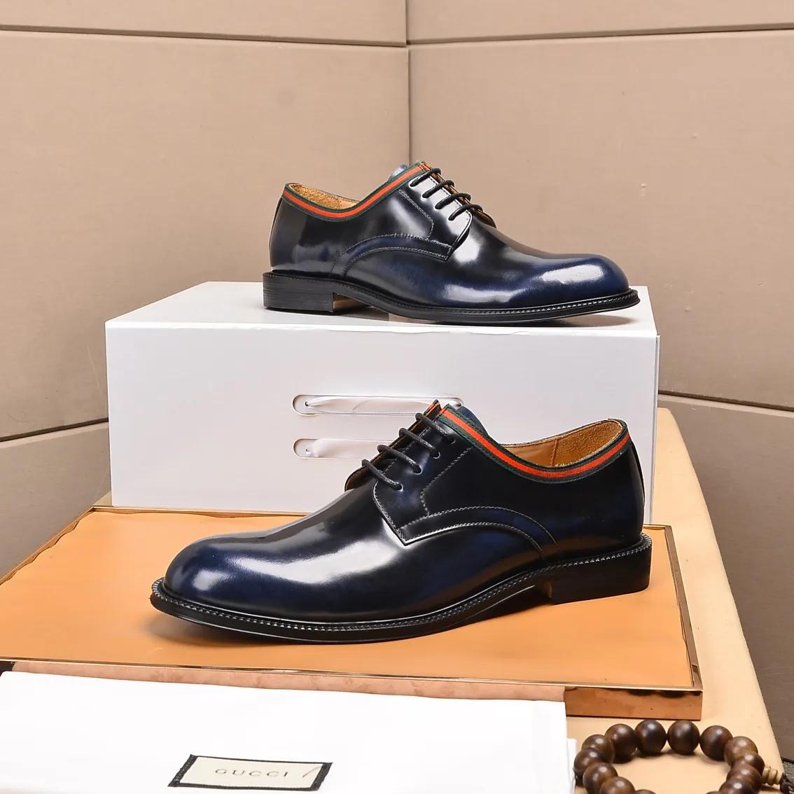 Men's shoes💰540📛📛Original (water-dyed cowhide) Gucci GUCCI official website formal shoes🌀 Italian🇮🇹imported cowhide➕top imported water-dyed cowhide lining💋Finely handmade original bottom, the real thing looks better when photographed in person Standard size 38-44